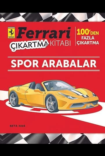Ferrari Çıkartma Kitabı Spor Arabalar