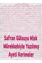 Safranla Yazılmış Ayetel Kürsi