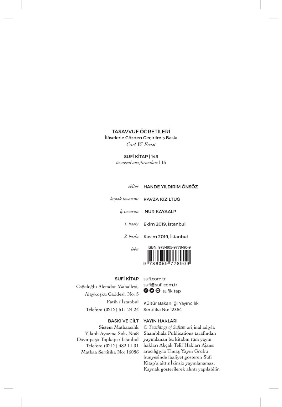 Tasavvuf Öğretileri – Sayfa 1