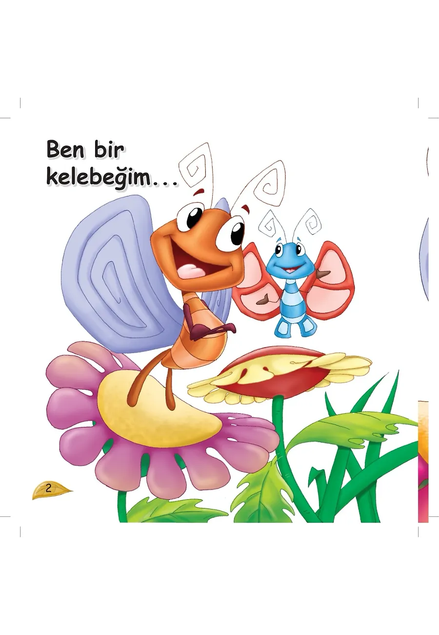 Neşeli Kelebekler İle Tanışalım - Sevimli Hayvanlar – Sayfa 1