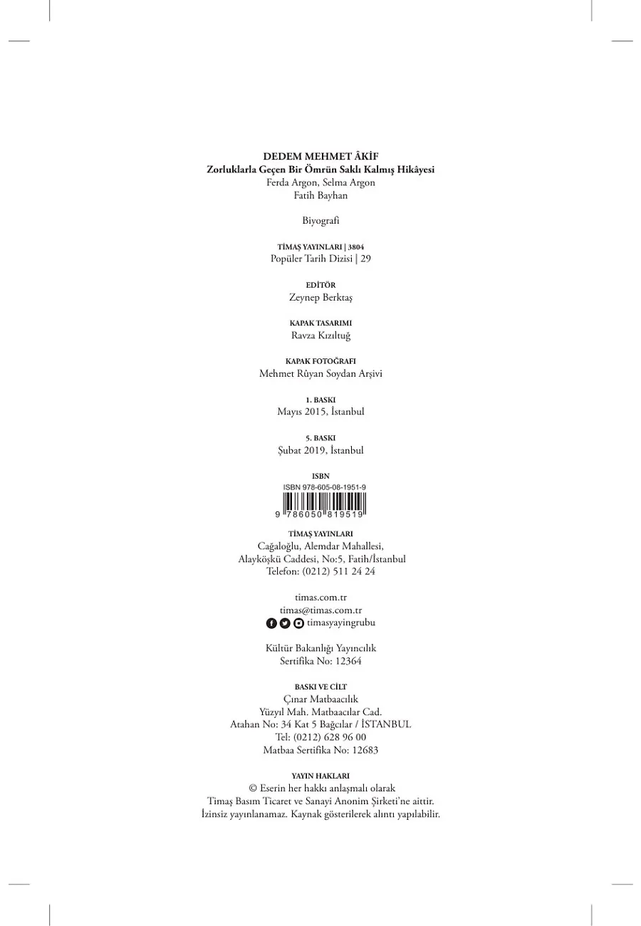 Dedem Mehmet Akif – Sayfa 1